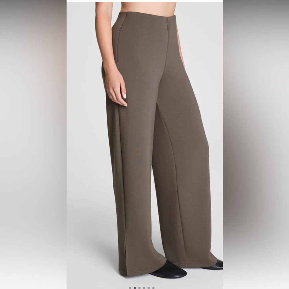 NWT Spanx Air Essentials Zero Waistband Wide Leg Pant sz L